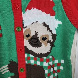 Tipsy Elves Christmas Sloth Cardigan 